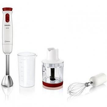 Philips Daily HR1625/00 - Batidora de Mano, 650w, Picador, Levanta Claras, Jarra de 0.5 L, Varilla Metálica, Color Blanco
