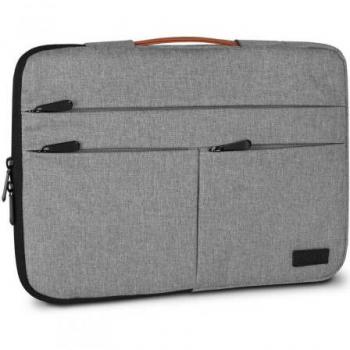 Funda Subblim Air Padding 360 Sleeve para Portátiles de hasta 15.6 Pulgadas, Color Gris Claro