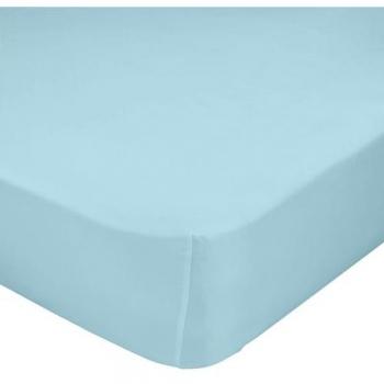 Bajera Básica Azul 90x200 cm, 100% Algodón, Calidad de 150 TC, Fabricada en España