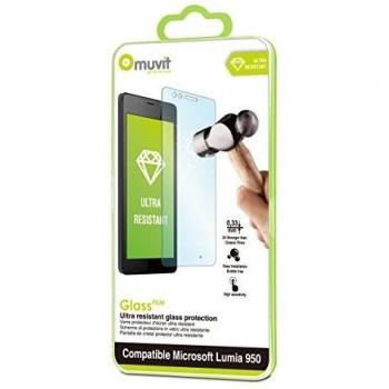 Muvit MUTPG0068 - Protector de pantalla para Microsoft Lumia 950
