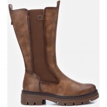 Refresh - Botas de mujer taupe con elásticos laterales y cremallera