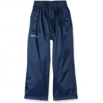 Regatta Kids Lightweight Waterproof Pack-It Overtrousers - Midnight, Size 11-12 Years