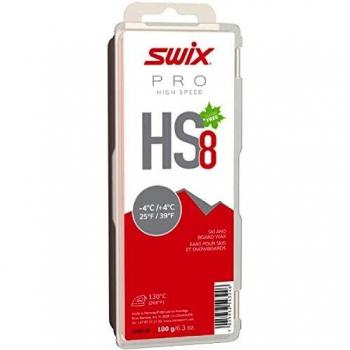 Cera en caliente Swix HS8 -4ºC/+4ºC 180 g rojo
