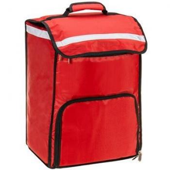 Mochila Isotérmica Roja 40 Litros 34x47x25cm para Picnic, Camping y Entrega de Comidas al Aire Libre