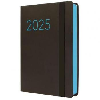 Agenda Finocam Flexi Lisa 2025 Negra 11,8 x 16,8 cm 1 día por página multilingüe