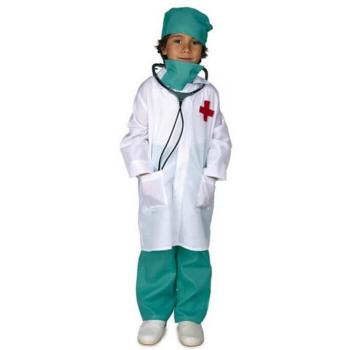 Disfraz de Doctor para Niño con Bata, Gorro, Mascarilla y Pantalón