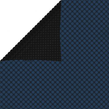 vidaXL Floating PE Solar Pool Cover 732x366 cm Black and Blue