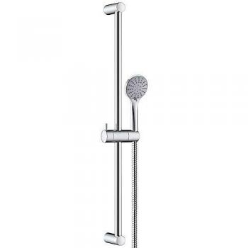 Clever 99625 Conjunto Barra Ducha Abs Ø19X900 3F City Air, cromado
