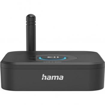 Adaptador Bluetooth Hama Link.it Solo, receptor audio con conector 3,5 mm y USB-C, compatible con HiFi y autopareado