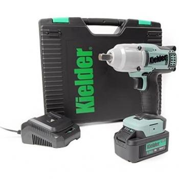 Kielder KWT-012-05 Kit de llave de impacto de par medio inalámbrico sin escobillas de 18 V, 1 batería