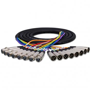 8-Channel XLR3 Male to Female Snake Cable (XLR-803)