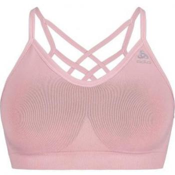 Sujetador deportivo de mujer Odlo Seamless Soft - Malva pálido y gris melange, cerúleo rosa claro, talla L