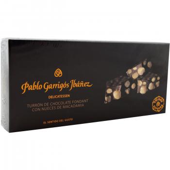 Pablo Garrigós Ibáñez Barra de Turrón de Chocolate Fondant y Nueces de Macadamia - 300 gr