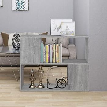 Librería/Divisor de Espacios Gris Sonoma 80x24x63 cm