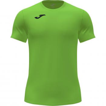 Joma Record II Men's Short Sleeve Running T-Shirt Fluorescent Green