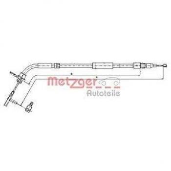 Cable de freno de mano Metzger 10.9334 para Mercedes W169 y W245, lado derecho trasero
