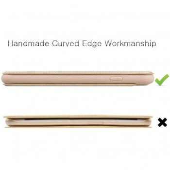 Nouske Funda tipo cartera para iPhone 7 Plus iPhone 8 Plus de 5,5 pulgadas de Apple, dorada