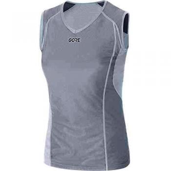 Gore Wear Women's Windstopper Base Layer Tank Top - Light Grey/White, XXS