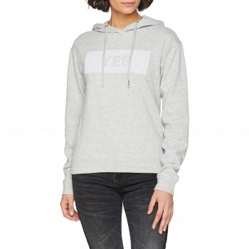 Only Onlhilde L/s Hood Box Swt, suéter para Mujer, Gris