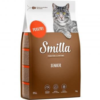 Smilla Pienso para Gatos Senior con Ave - 1 kg, ¡Ideal para tu felino mayor!