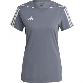 Camiseta de fútbol adidas Tiro 23 mujer, manga corta, diseño deportivo, tejido transpirable, ajuste regular, logo de adidas en el pecho