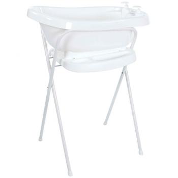 Bébé-Jou Termobath Click - Bañera con dosificadores y termómetro incorporado, color blanco