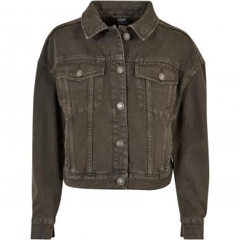 Urban Classics Women's Oversized Brown Denim Jacket 4XL