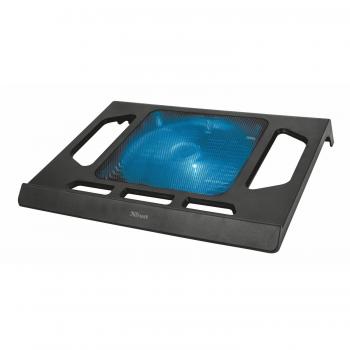 Trust Kuzo - Base de refrigeración iluminada para Ordenadores portátiles de hasta 17.3, Negro