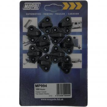 Maypole 994 Ganchos de plástico para Sujetar Funda de Remolque