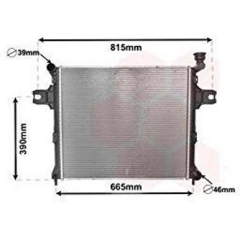 Radiador de Refrigeración del Motor VAN WEZEL 21002058 para JEEP GRAND CHEROKEE 3 y COMMANDER