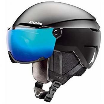 Casco de Esquí Atomic Savor Visor Stereo - Visera, Talla XL (63-65 cm), Color Negro, Alta Protección y Sistema de Ventilación Activa