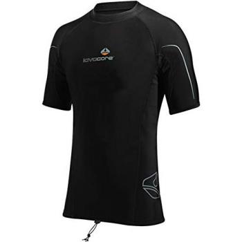 Camiseta de Manga Corta Lavacore UV Negra para Hombre Adulto
