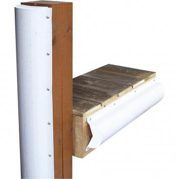 Dock Edge 1020-F Piling Bumper - One End Capped - 6ft - White