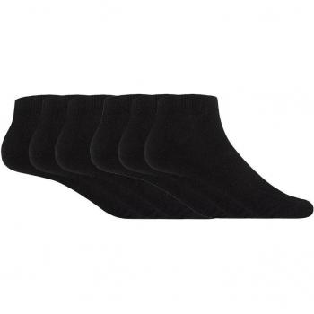 Pack de 6 pares de calcetines de mujer de algodón Basix liso Punto Blanco