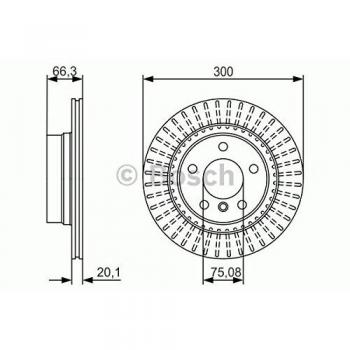 Bosch BD1633 Discos de freno - Eje trasero - certificación ECE-R90 - 1 juego de 2 discos
