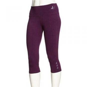 CURARE Capri - Pantalones de yoga para mujer, color Morado, talla L