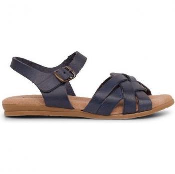 Sandalias Pisamonas Entrelazadas de Piel con Suela de Gel - Estilo Hippie - Tallas 28 a 41 - Sandalias abiertas de niña de piel con hebilla