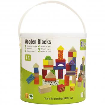 Andreu Toys - Set 50 Bloques de Madera