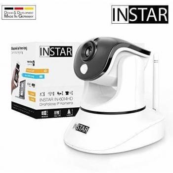INSTAR IN-6014HD - Cámara IP HD de interior, giro e inclinación, sensor WDR, WiFi, 1 MP, detección de movimiento, 8 W, color blanco