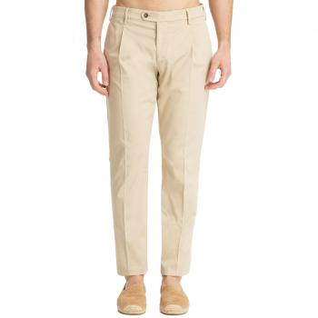 Lardini Beige Classic Soho Suit Trousers for Men with Multipockets Closure, Size S