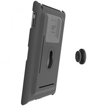 Gisan UP100/NE - Carcasa protectora y soporte de mesa y soporte de pared para Apple iPad, color negro