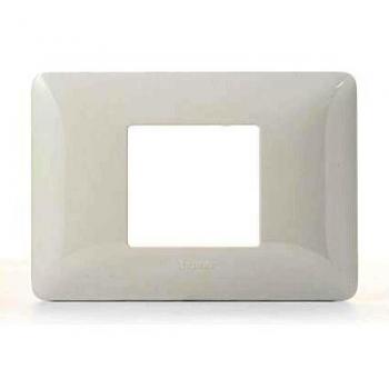 Placa BTicino Matix 2 Módulos Centrados Blanca AM4819BBN