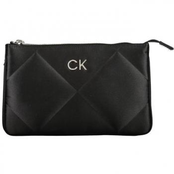 Calvin Klein Women's Quilted Black Crossbody Bag with Zip Closure - ONE SIZE