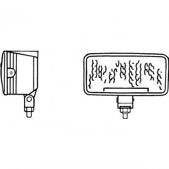 HELLA 1GD 003 590-701 Halógena-Faro de trabajo 3590 - 12V - montaje exterior - Iluminación campo cercano