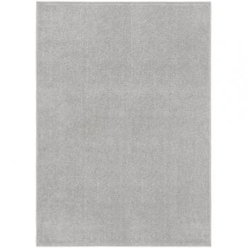 Alfombra de pelo corto gris claro 140x200 cm