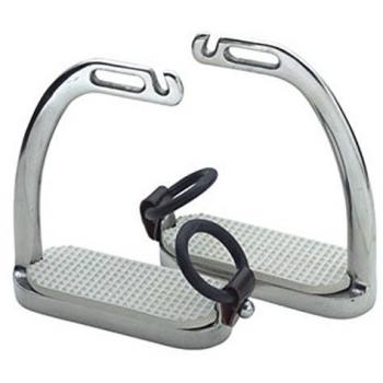 Condados Fillis arracimado estribos de seguridad S/STEEL Talla:4
