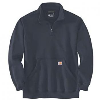 Carhartt Men's Loose Fit Midweight Quarter-Zip Sweatshirt - Navy Blue - 2XL
