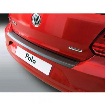 RGM RBP759 Protector del Parachoques Trasero ABS Compatible con Volkswagen Polo 6C 3/5 Puertas 2014-2017 Negro