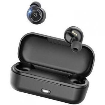 Dudios Auriculares Bluetooth Sport, Control táctil Caja de Carga Portátil Micrófono Integrado para iPhone y Android