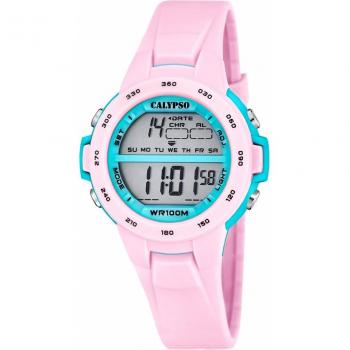 Reloj infantil Calypso Junior Collection K5850/1 Rosa Unisex de caucho